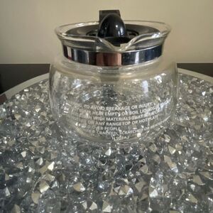 Mr.coffee decanter single replacement glass carafe 4 cup holder plastic handle